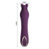 PRETTY LOVE - VIBRADOR RECARGABLE LUNAO 10 FUNCIONES MORADO