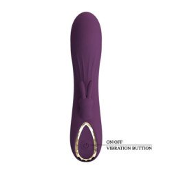 PRETTY LOVE - VIBRADOR RECARGABLE LANDYN CON FORMA DE CONEJO, 10 FUNCIONES, COLOR MORADO