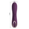 PRETTY LOVE - VIBRADOR RECARGABLE LANDYN CON FORMA DE CONEJO, 10 FUNCIONES, COLOR MORADO