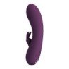 PRETTY LOVE - VIBRADOR RECARGABLE HARPER CON FORMA DE CONEJO, 10 FUNCIONES, COLOR MORADO