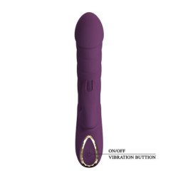 PRETTY LOVE - VIBRADOR RECARGABLE HARPER CON FORMA DE CONEJO, 10 FUNCIONES, COLOR MORADO