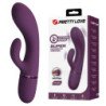 PRETTY LOVE - MARGIE VIBRADOR RECARGABLE CON FORMA DE CONEJO 10 FUNCIONES MORADO