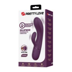 PRETTY LOVE - MARGIE VIBRADOR RECARGABLE CON FORMA DE CONEJO 10 FUNCIONES MORADO