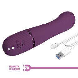 PRETTY LOVE - MARGIE VIBRADOR RECARGABLE CON FORMA DE CONEJO 10 FUNCIONES MORADO