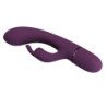 PRETTY LOVE - VIBRADOR RECARGABLE ROCCO CON FORMA DE CONEJO, 10 FUNCIONES, COLOR MORADO