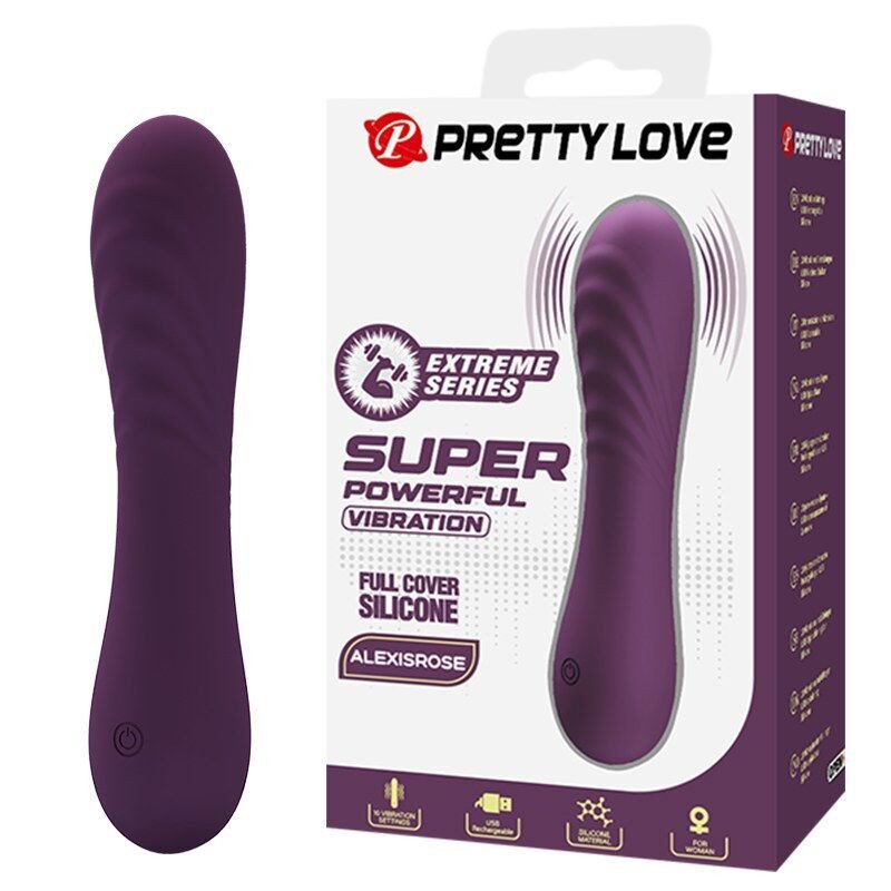 PRETTY LOVE - VIBRADOR RECARGABLE ALEXISROSE 10 FUNCIONES MORADO