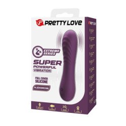 PRETTY LOVE - VIBRADOR RECARGABLE ALEXISROSE 10 FUNCIONES MORADO