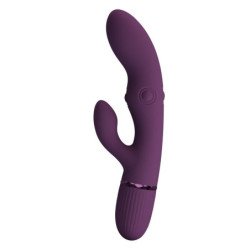 PRETTY LOVE - VIBRADOR RECARGABLE ZACH CON EFECTO CONJUNTO Y 5+5 FUNCIONES