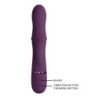 PRETTY LOVE - VIBRADOR RECARGABLE ZACH CON EFECTO CONJUNTO Y 5+5 FUNCIONES