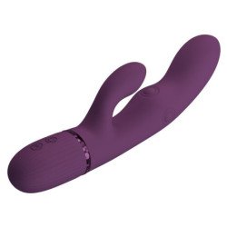 PRETTY LOVE - VIBRADOR RECARGABLE ZACH CON EFECTO CONJUNTO Y 5+5 FUNCIONES