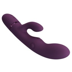 PRETTY LOVE - VIBRADOR RECARGABLE ZACH CON EFECTO CONJUNTO Y 5+5 FUNCIONES