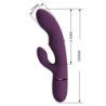 PRETTY LOVE - VIBRADOR RECARGABLE ZACH CON EFECTO CONJUNTO Y 5+5 FUNCIONES