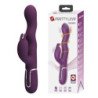 PRETTY LOVE - VIBRADOR LOURSEN RABBIT CON MOVIMIENTO DE EMPUJE Y 7 VIBRACIONES, RECARGABLE POR USB, COLOR MORADO