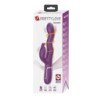 PRETTY LOVE - VIBRADOR LOURSEN RABBIT CON MOVIMIENTO DE EMPUJE Y 7 VIBRACIONES, RECARGABLE POR USB, COLOR MORADO