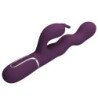 PRETTY LOVE - VIBRADOR LOURSEN RABBIT CON MOVIMIENTO DE EMPUJE Y 7 VIBRACIONES, RECARGABLE POR USB, COLOR MORADO