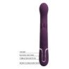 PRETTY LOVE - VIBRADOR LOURSEN RABBIT CON MOVIMIENTO DE EMPUJE Y 7 VIBRACIONES, RECARGABLE POR USB, COLOR MORADO