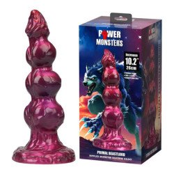 POWER MONSTERS - PRIMAL BEASTLORD DILDO DE SILICONA ROSA TRANSLÚCIDO DE FANTASÍA 26 CM Ø 5 CM