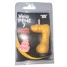 DIABLO PICANTE - VELA CON FORMA DE PENE CON EL NÚMERO 7, COLOR DORADO