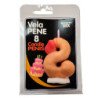 DIABLO PICANTE - VELA CON FORMA DE PENE CON LA FORMA DEL NÚMERO 8 COLOR CARNE