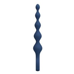 MR PLAY - PERLAS ANALES DE SILICONA AZUL Y TAPÓN ANAL 20,4 CM
