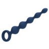 MR PLAY - PERLAS ANALES DE SILICONA AZUL Y TAPÓN ANAL 20,4 CM