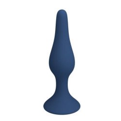 MR PLAY - TAPÓN ANAL DE SILICONA DELGADO AZUL L