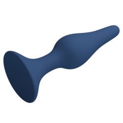 MR PLAY - TAPÓN ANAL DE SILICONA DELGADO AZUL L