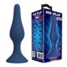 MR PLAY - TAPÓN ANAL DE SILICONA CÓNICO AZUL XL