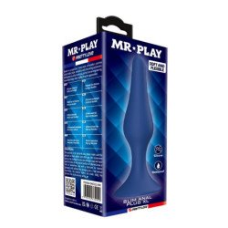 MR PLAY - TAPÓN ANAL DE SILICONA CÓNICO AZUL XL