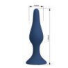 MR PLAY - TAPÓN ANAL DE SILICONA CÓNICO AZUL XL
