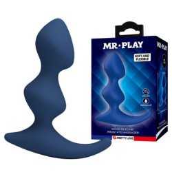 MR PLAY - TAPÓN ANAL AZUL ERGONÓMICO