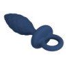 MR PLAY - TAPÓN ANAL TEXTURIZADO CON ANILLO AZUL L