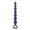 MR PLAY - PERLAS ANALES DE SILICONA AZUL Y TAPÓN ANAL 26,7 CM