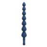 MR PLAY - PERLAS ANALES DE SILICONA AZUL Y TAPÓN ANAL 26,7 CM