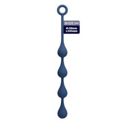 MR PLAY - PERLAS ANALES DE SILICONA AZUL TALLA M 33 CM