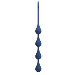 MR PLAY - PERLAS ANALES DE SILICONA AZUL TALLA M 33 CM