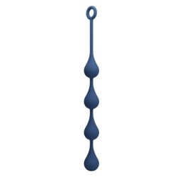 MR PLAY - PERLAS ANALES DE SILICONA AZUL TALLA L 42,6 CM