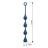 MR PLAY - PERLAS ANALES DE SILICONA AZUL TALLA L 42,6 CM