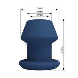 MR PLAY - JACK BLUE TAPÓN ANAL HUECO DE SILICONA TALLA M