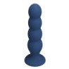 MR PLAY - TAPÓN ANAL CON 4 BOLAS METÁLICAS Y VENTOSA AZUL