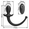 MR PLAY - VIBRADOR ANAL Y PERINEAL INALÁMBRICO CON CONTROL REMOTO, COLOR NEGRO