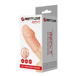 PRETTY LOVE - FUNDA PARA PENE DE GEEK PARA AGRANDAR TU PENE COLOR NATURAL