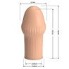 PRETTY LOVE - FUNDA PARA PENE HUEL CONSIGUE UN PENE MÁS GRUESO Y DE COLOR CARNE