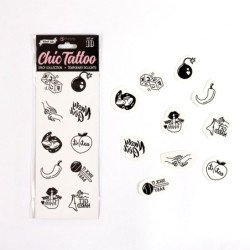 SET DE 10 TATTOOS TEMPORALES - SPICY COLLECTION CHIC TATTOO SECRET PLAY