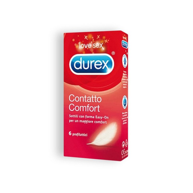 PRESERVATIVOS DUREX CONTATTO COMFORT 6 UNIDADES