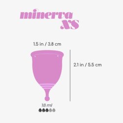 COPA MENSTRUAL MINERVA XS CON BOLSA CRUSHIOUS