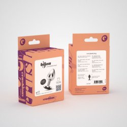 PLUG ANAL JOYA BIJOU NEGRO PEQUEÑO CRUSHIOUS CON BOLSA ATERCIOPELADA GRATIS