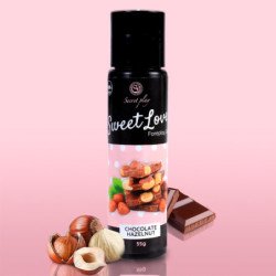 GEL LUBRICANTE CON SABOR A CHOCOLATE Y AVELLANAS BLANCO SWEET LOVE SECRET PLAY 60ML