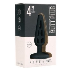 PLUG ANAL EN SILICONA PLUG & PLAY 4? NEGRO